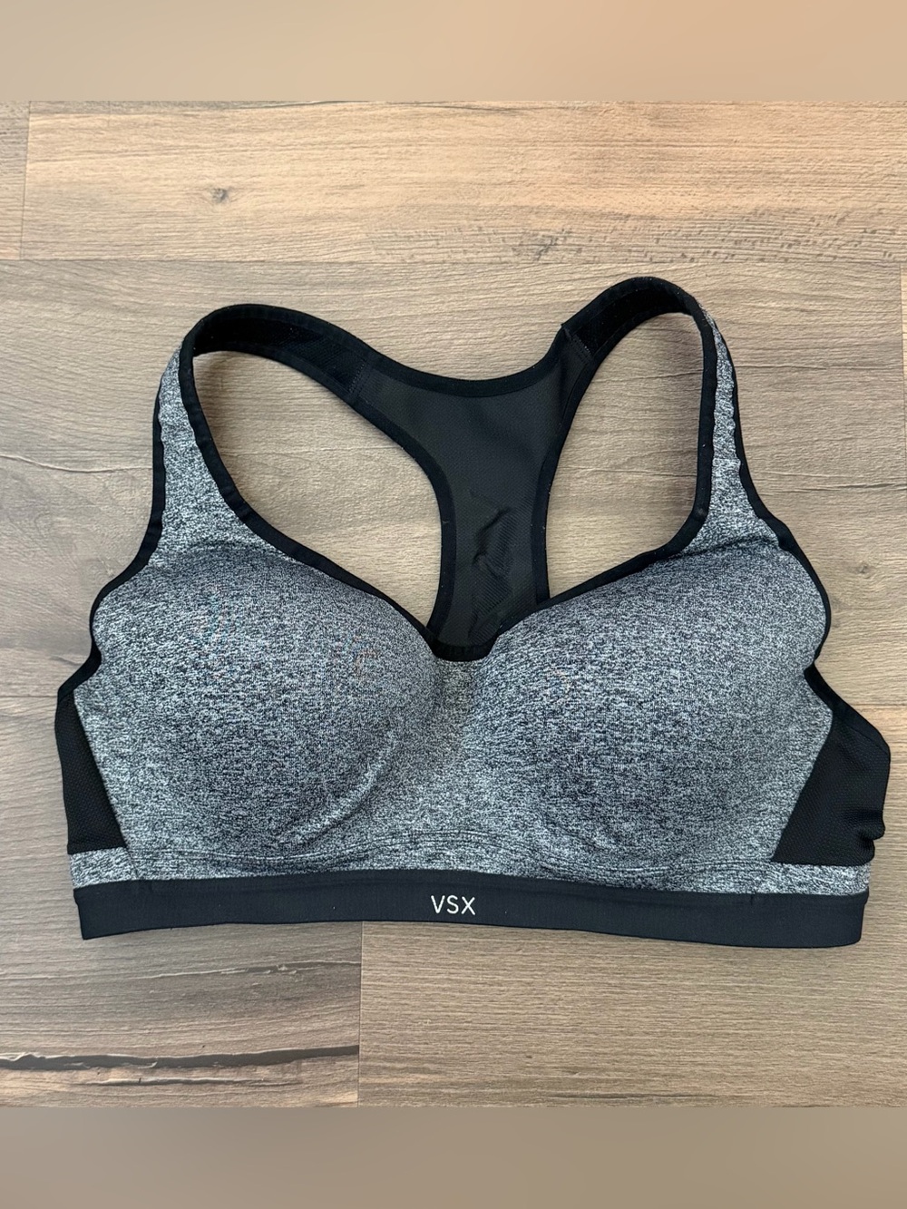 VSX Victoria's Secret Grey Racerback Sports Bra Size 38C